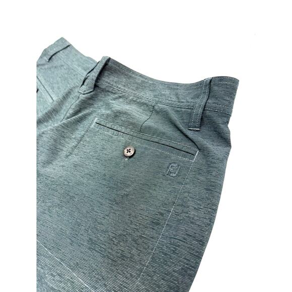 FootJoy Men’s Golf Shorts | Size 32 | Heathered Green Stretch | Performance Wear - Picture 4 of 9